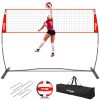Indoor/ Outdoor Free- Standing Volleyball Net Set